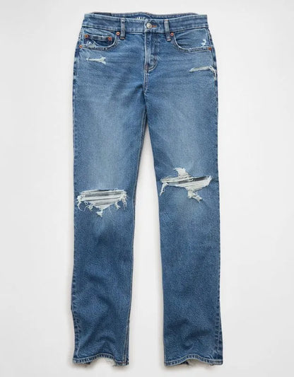 AE Curvy High-Waisted Straight Jean