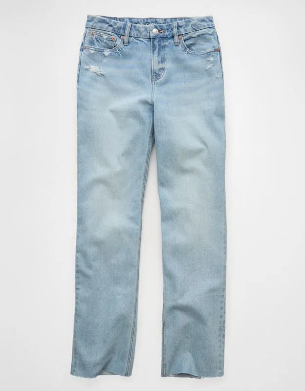 AE Curvy High-Waisted Straight Jean