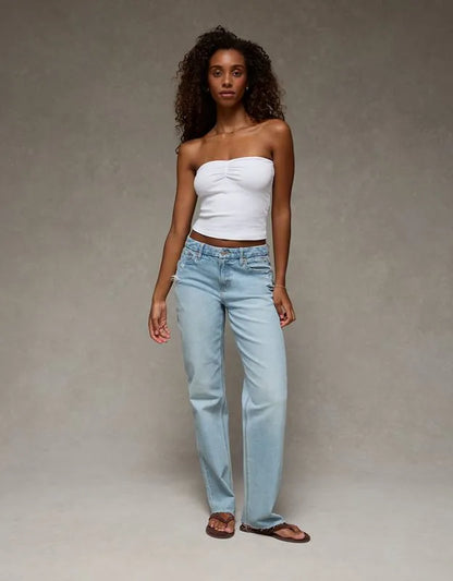 AE Curvy High-Waisted Straight Jean