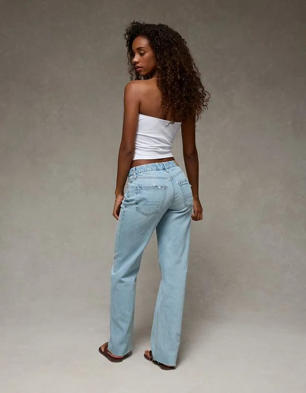 AE Curvy High-Waisted Straight Jean
