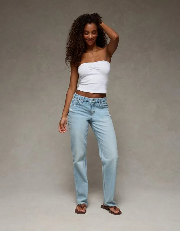 AE Curvy High-Waisted Straight Jean