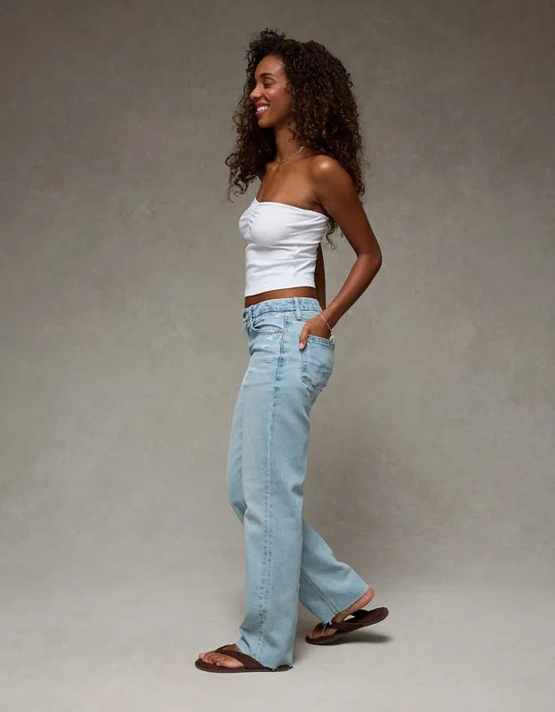 AE Curvy High-Waisted Straight Jean