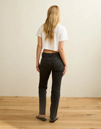 AE Curvy High-Waisted Straight Jean