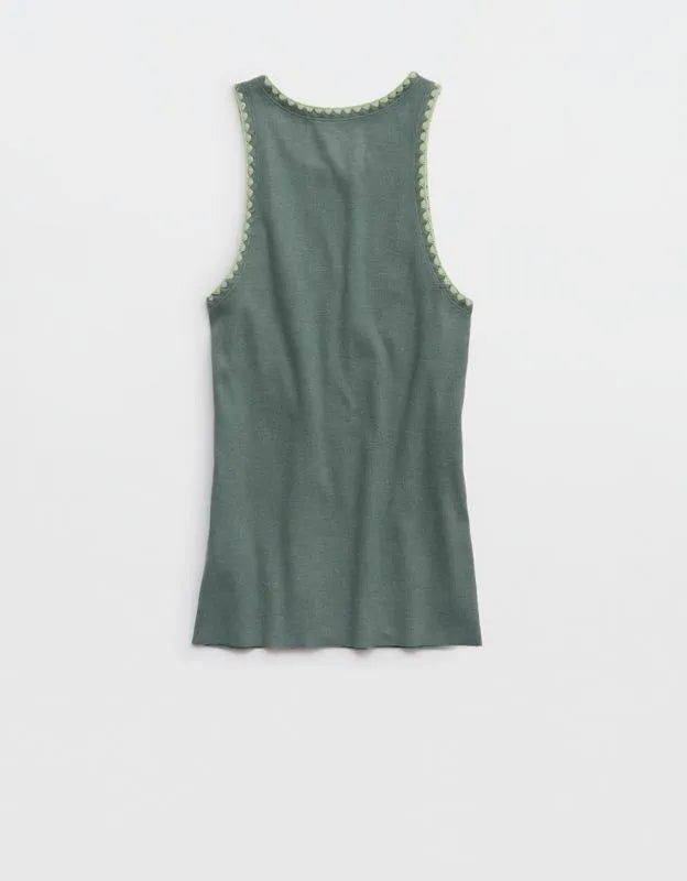 Aerie High Neck Tank Top