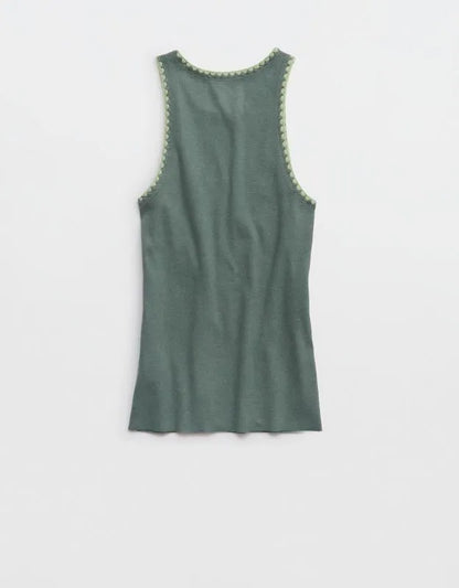 Aerie High Neck Tank Top