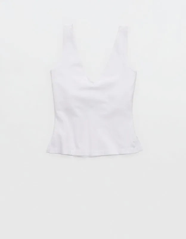 Aerie Double V-Neck Braless Tank Top