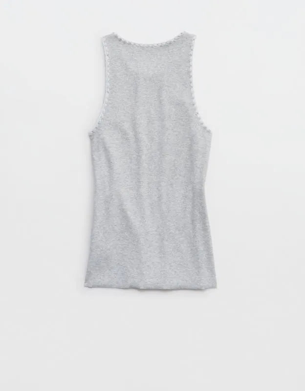 Aerie High Neck Tank Top
