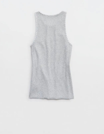 Aerie High Neck Tank Top