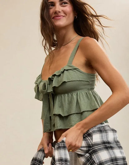 Aerie Ruffle Tank Top