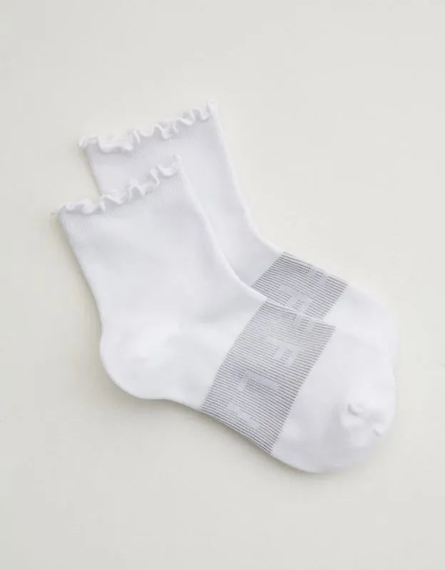 OFFLINE By Aerie Athletic Ruffle Sock