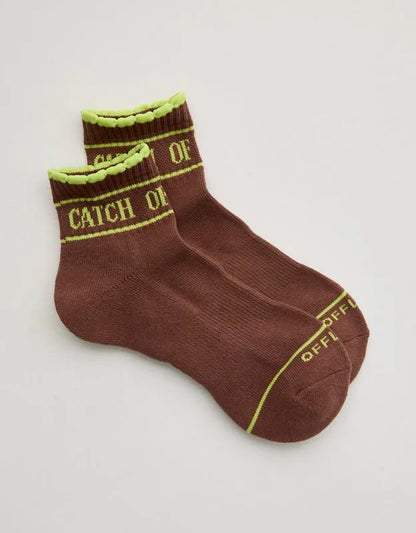 OFFLINE By Aerie Scalloped Short Crew Socks