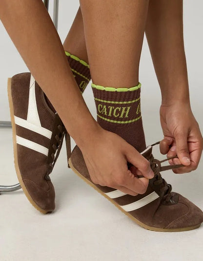 OFFLINE By Aerie Scalloped Short Crew Socks