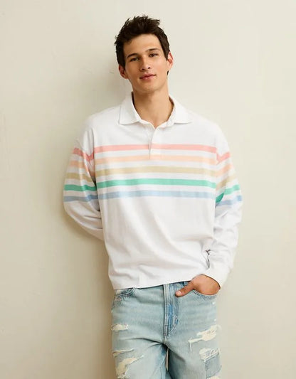 AE Pride Boxy Rugby Shirt