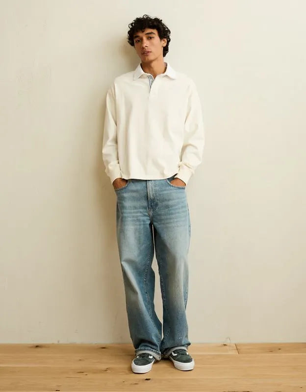 AE Boxy Fit Rugby Shirt