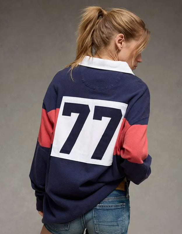 AE Boxy Fit Rugby Shirt