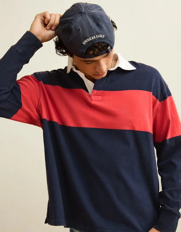 AE Boxy Fit Rugby Shirt