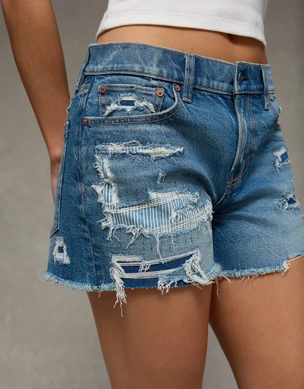 AE Stretch Low-Rise Ex-Boyfriend Denim Short