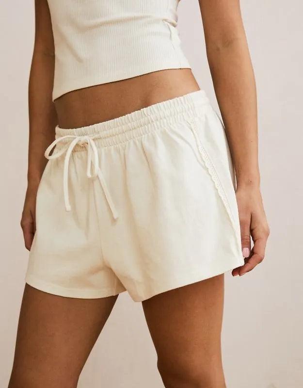 AE Crochet Trim Knit Short