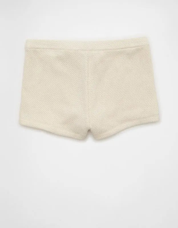 AE High-Waisted Crochet Knit Shortie