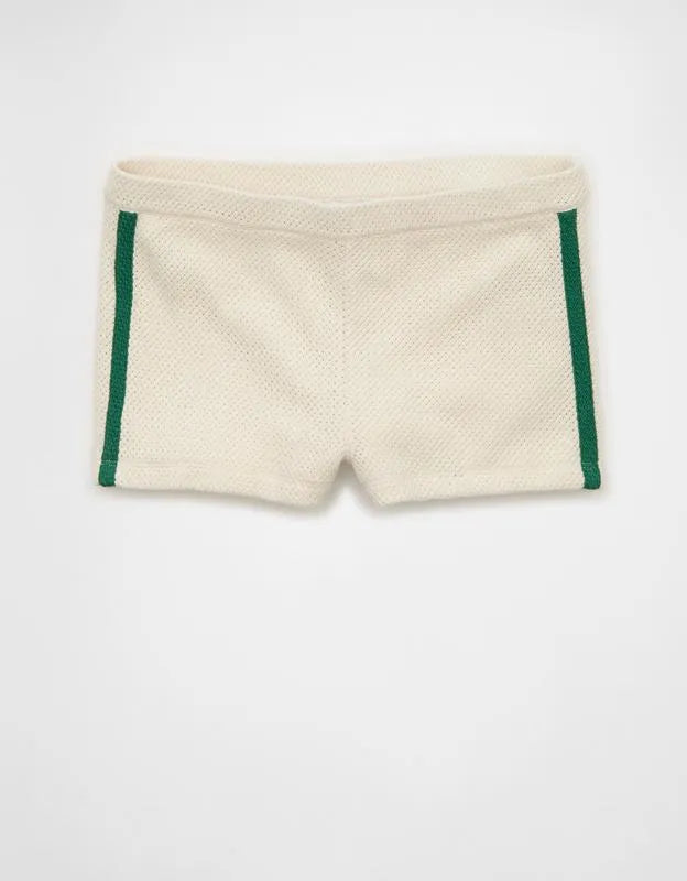 AE High-Waisted Crochet Knit Shortie