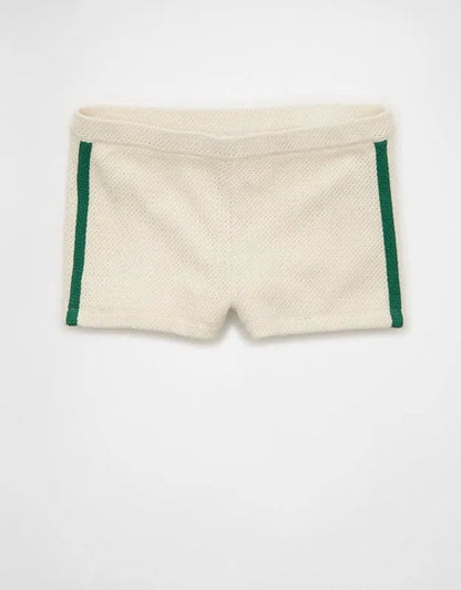 AE High-Waisted Crochet Knit Shortie