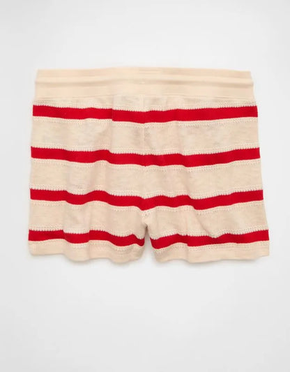 AE Striped Pull On Sweatshort