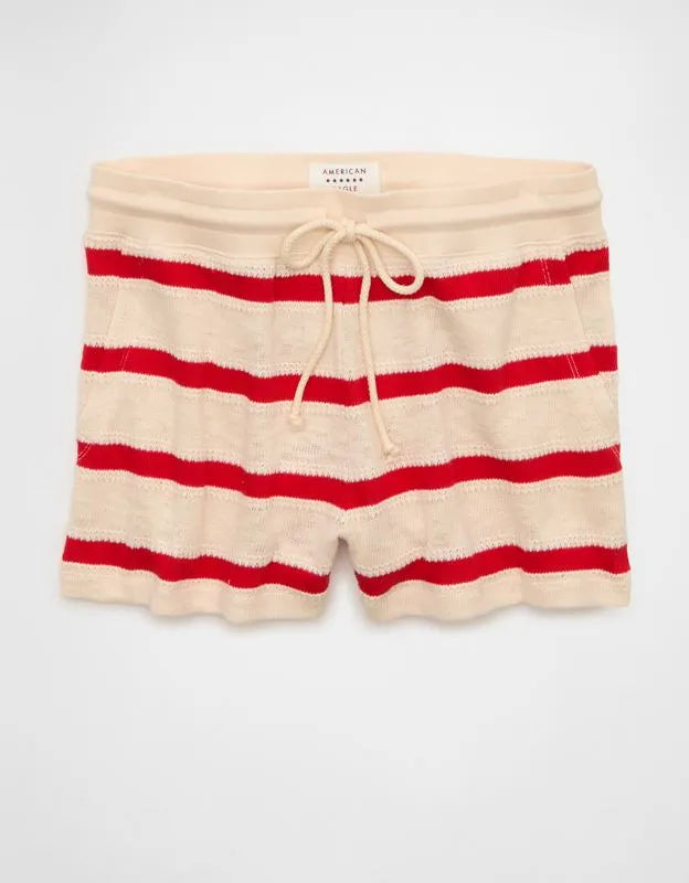 AE Striped Pull On Sweatshort
