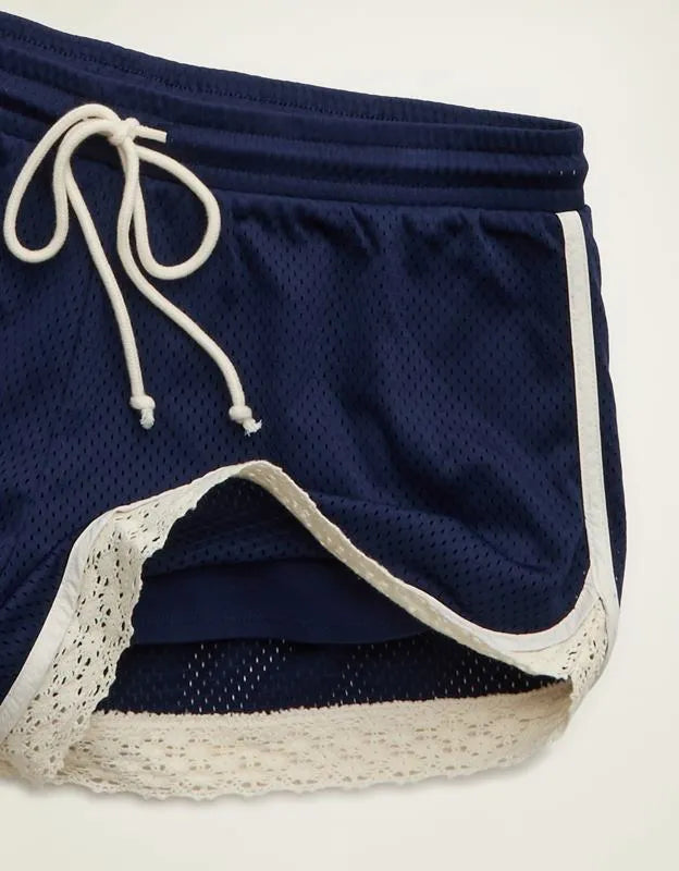 AE Lace Trim Mesh Short