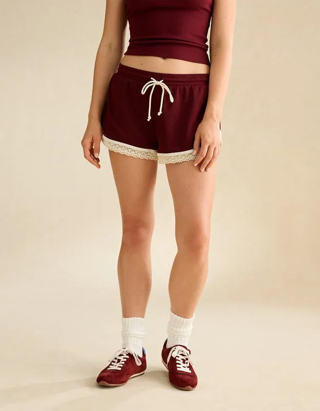 AE Lace Trim Mesh Short