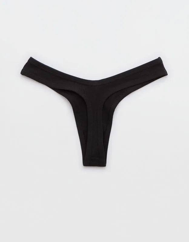 Superchill Cotton Rib Thong Underwear