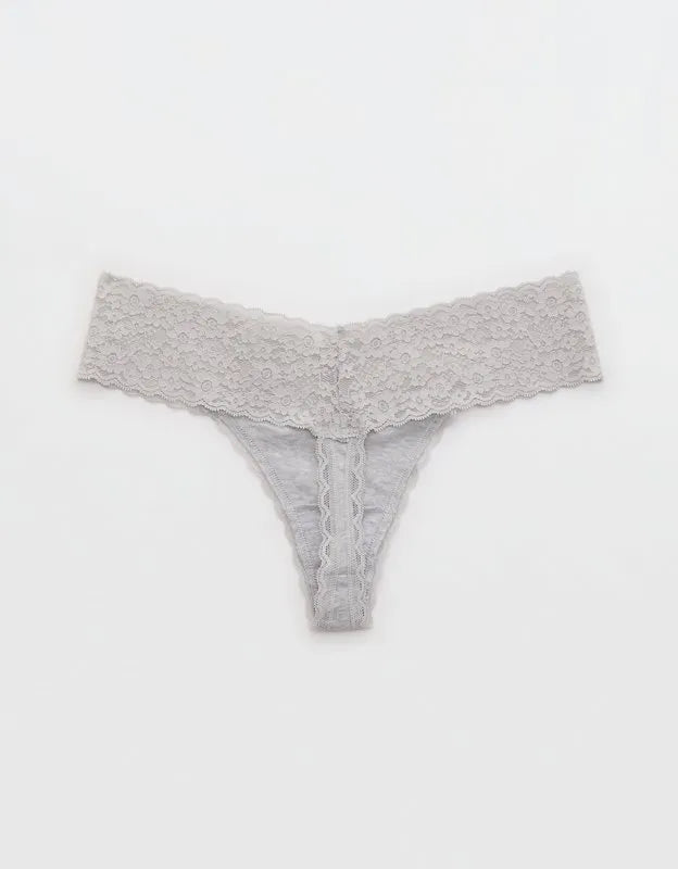 Superchill Vintage Lace Cotton Thong Underwear