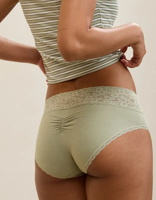 Superchill Vintage Lace Cotton Boybrief Underwear