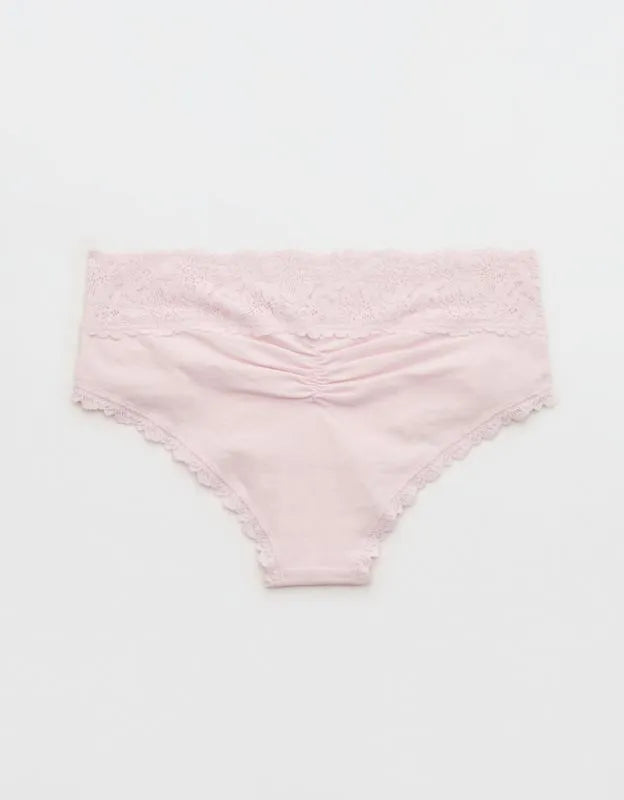 Superchill Cotton Rosey Lace Cheeky Underwear