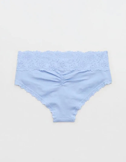 Superchill Cotton Rosey Lace Cheeky Underwear