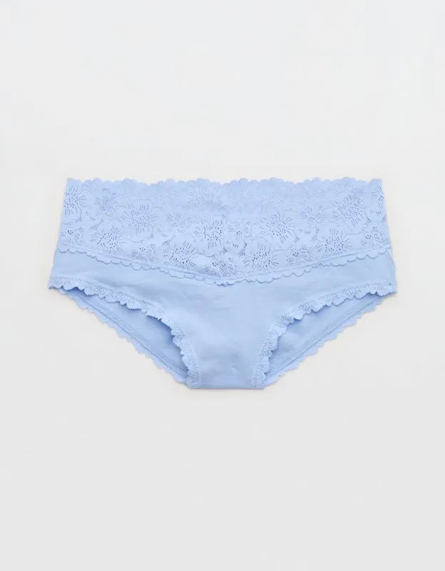 Superchill Cotton Rosey Lace Cheeky Underwear