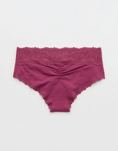 Superchill Cotton Rosey Lace Cheeky Underwear