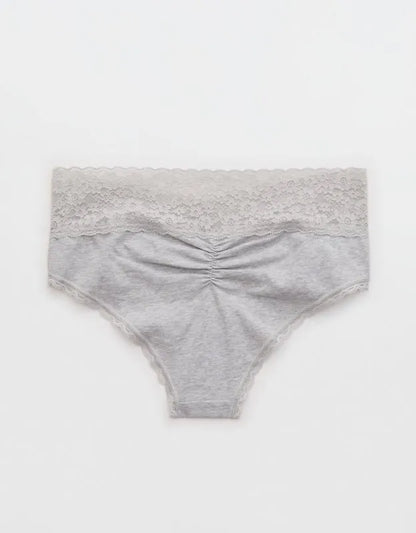 Superchill Vintage Lace Cotton Cheeky Underwear