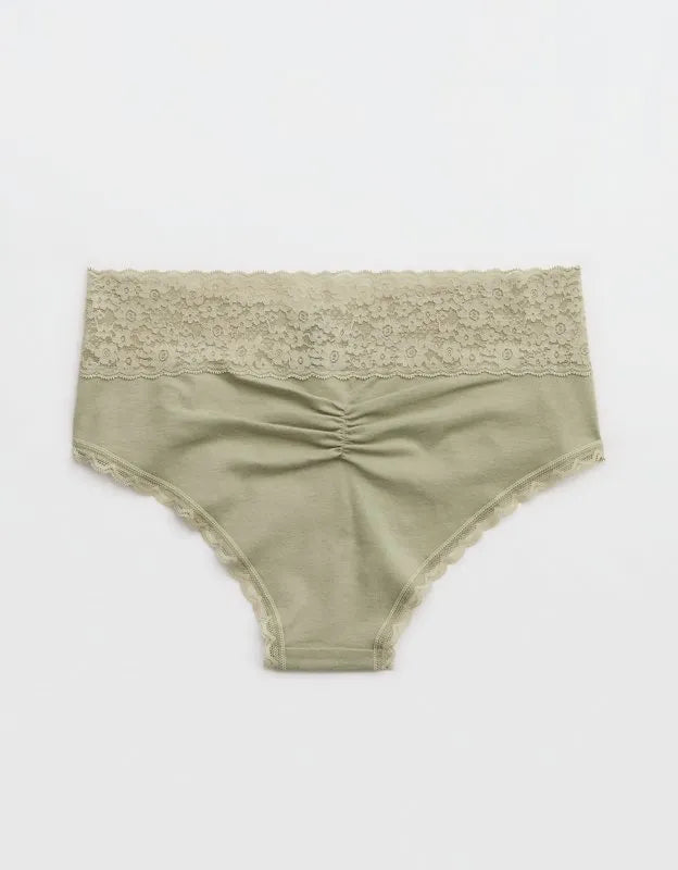 Superchill Vintage Lace Cotton Cheeky Underwear