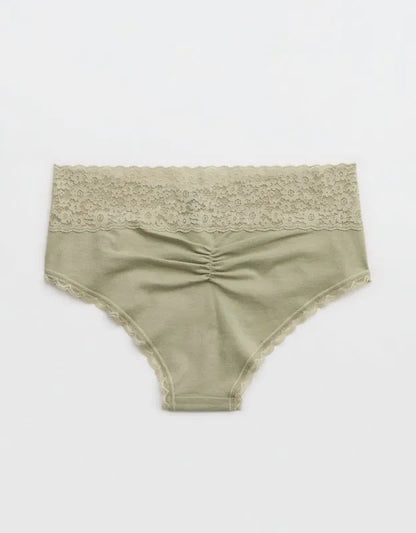 Superchill Vintage Lace Cotton Cheeky Underwear