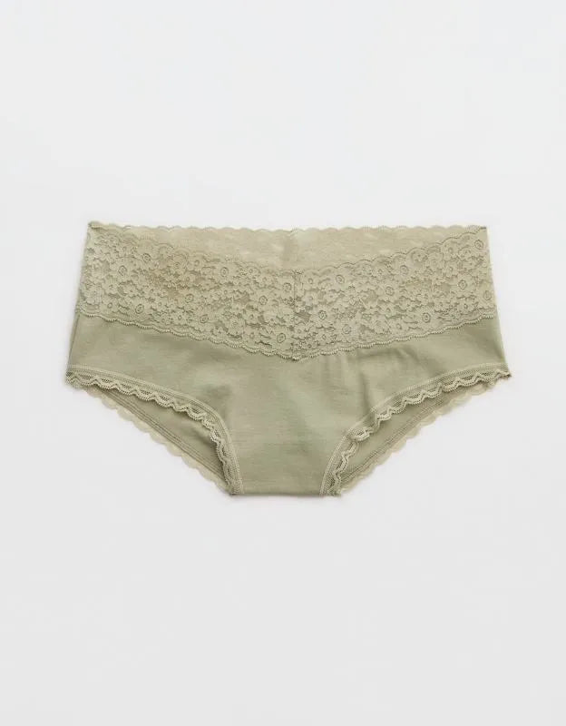 Superchill Vintage Lace Cotton Cheeky Underwear