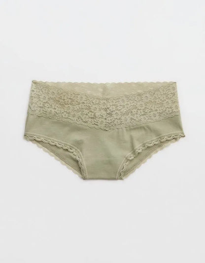 Superchill Vintage Lace Cotton Cheeky Underwear