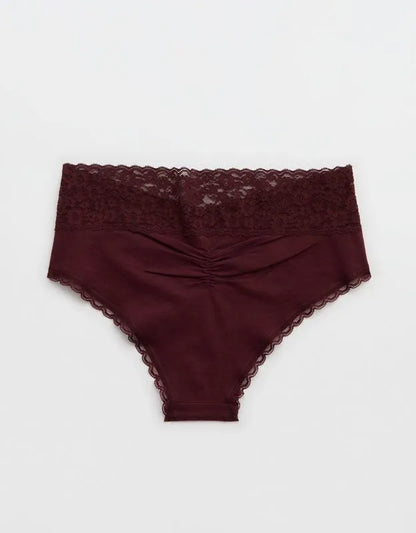 Superchill Vintage Lace Cotton Cheeky Underwear