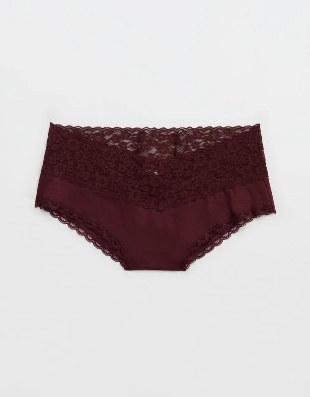 Superchill Vintage Lace Cotton Cheeky Underwear