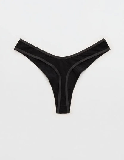 Superchill Cotton Zebra Jacquard Thong Underwear