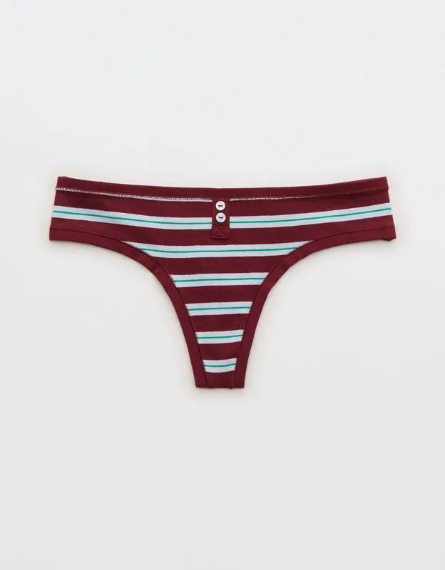 Superchill Cotton Button Thong Underwear