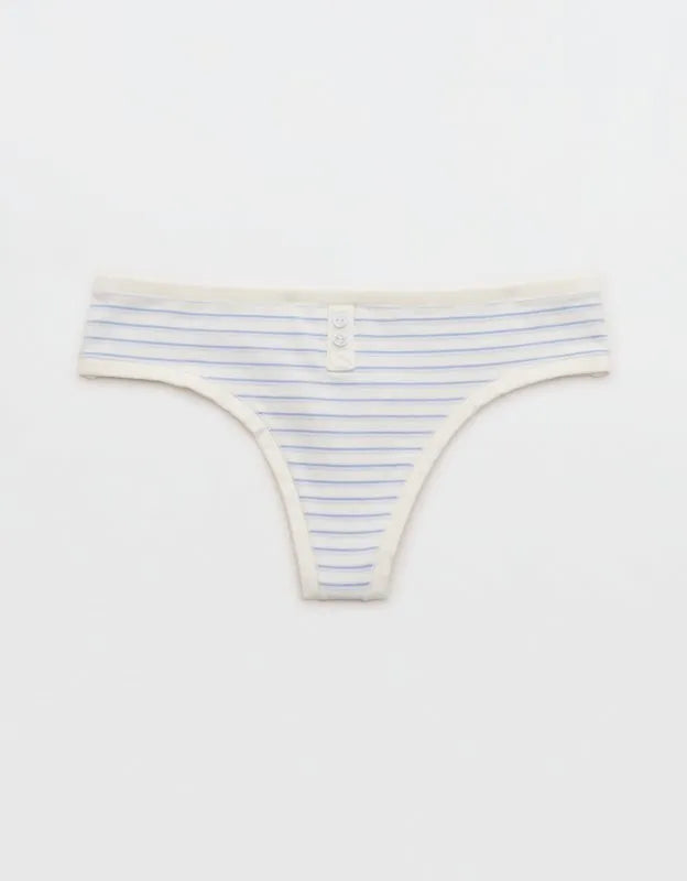 Superchill Cotton Button Thong Underwear