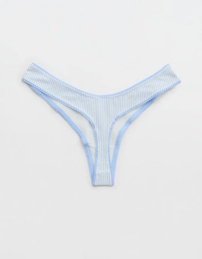 Superchill Cotton Picot Thong Underwear