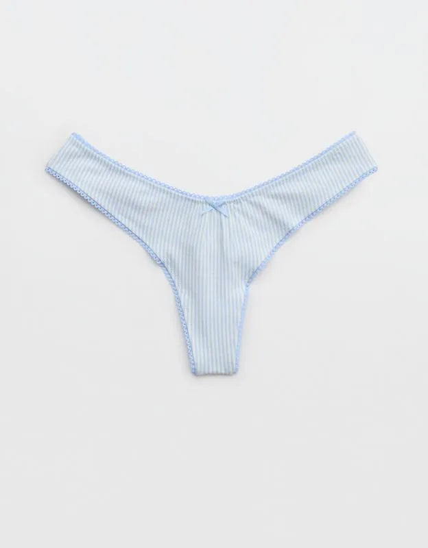 Superchill Cotton Picot Thong Underwear