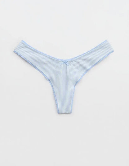 Superchill Cotton Picot Thong Underwear
