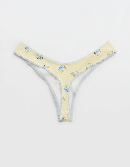 Superchill Cotton Picot Thong Underwear